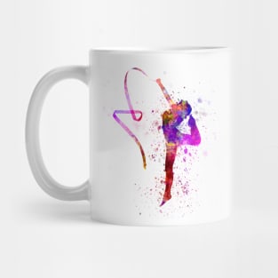 Rhythmic gymnastics in watercolor Mug